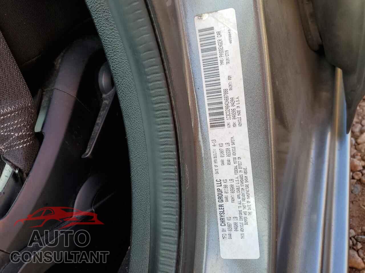 DODGE AVENGER 2013 - 1C3CDZAB4DN687888