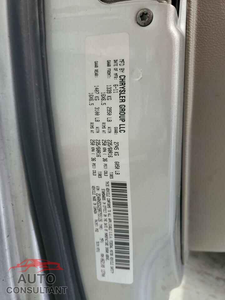 DODGE CARAVAN 2011 - 2D4RN5DG2BR755126
