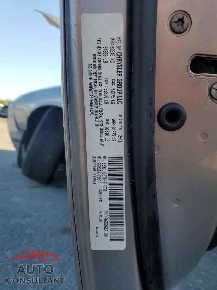 DODGE CHALLENGER 2011 - 2B3CJ4DG7BH519331