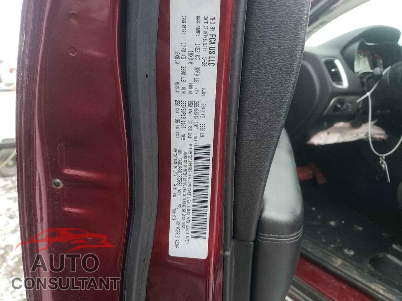 DODGE DURANGO 2020 - 1C4RDJAG5LC355990
