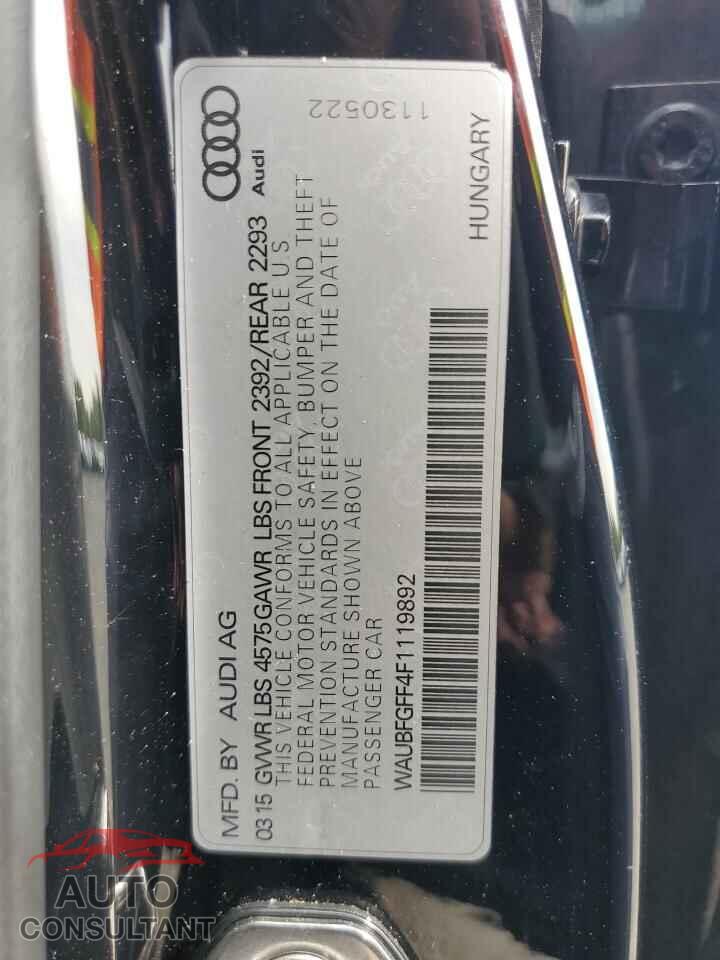 AUDI A3 2015 - WAUBFGFF4F1119892