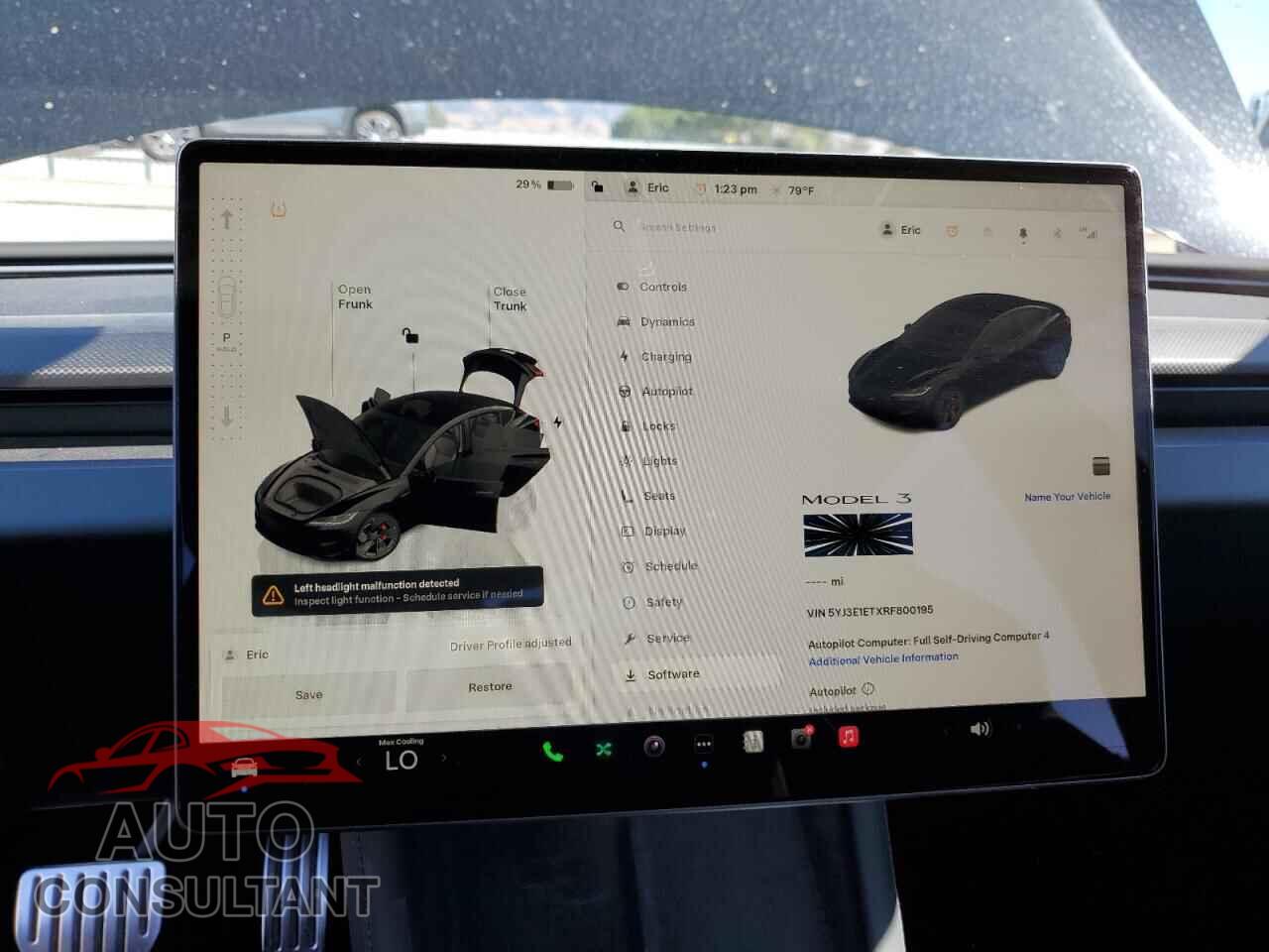 TESLA MODEL 3 2024 - 5YJ3E1ETXRF800195