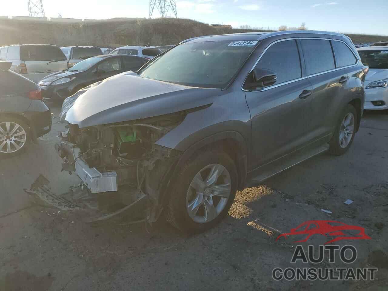 TOYOTA HIGHLANDER 2015 - 5TDDKRFH1FS085661