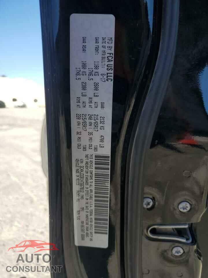 JEEP COMPASS 2017 - 3C4NJDDB1HT667812