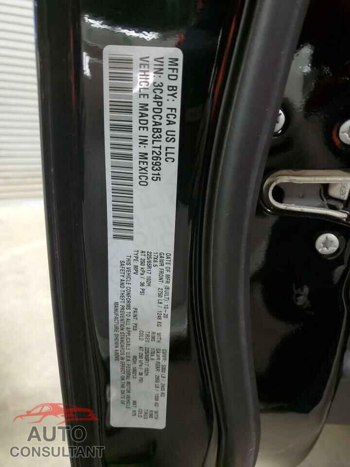 DODGE JOURNEY 2020 - 3C4PDCAB3LT269315