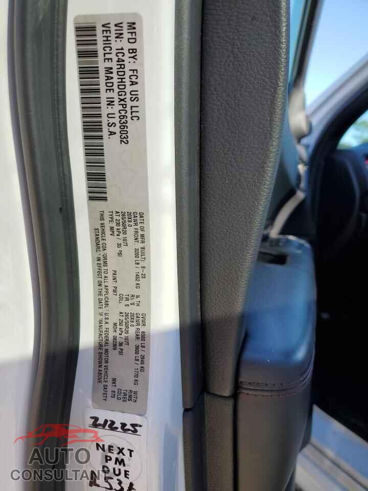 DODGE DURANGO 2023 - 1C4RDHDGXPC636032