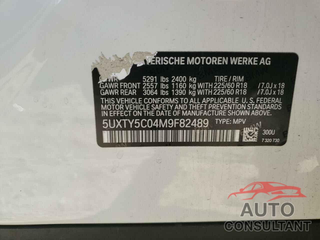 BMW X3 2021 - 5UXTY5C04M9F82489