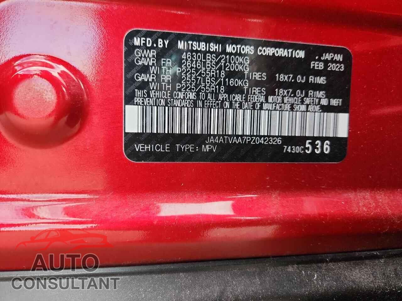 MITSUBISHI ECLIPSE 2023 - JA4ATVAA7PZ042326