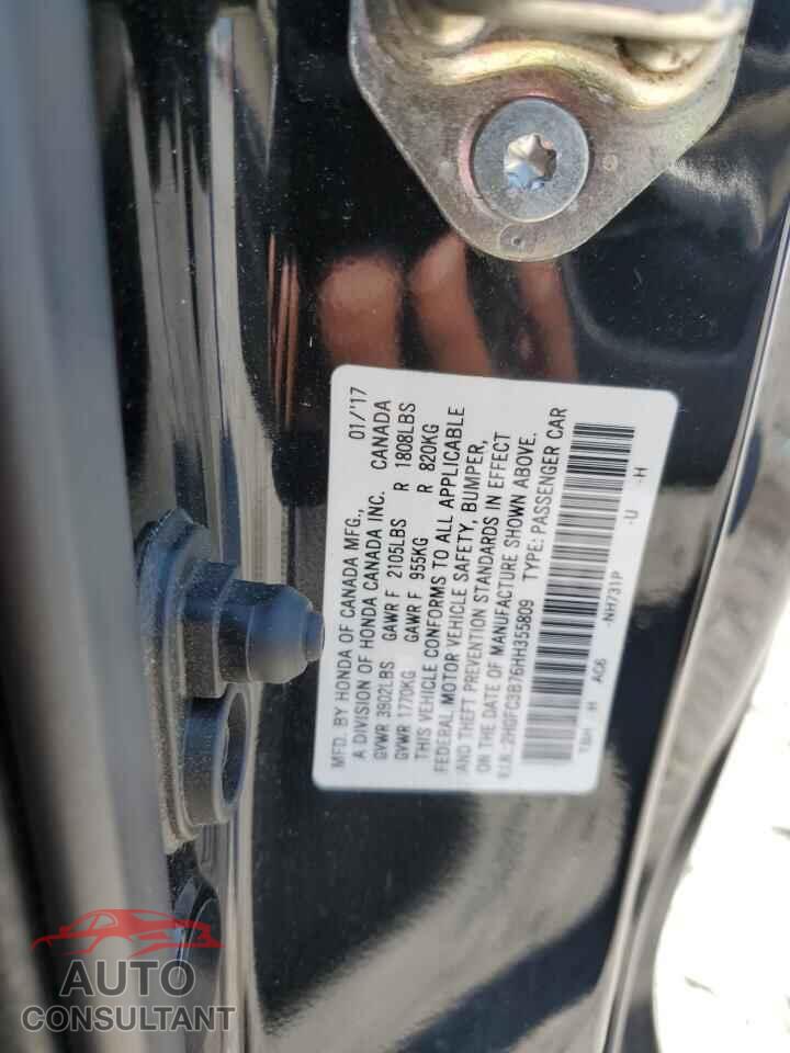 HONDA CIVIC 2017 - 2HGFC3B76HH355809