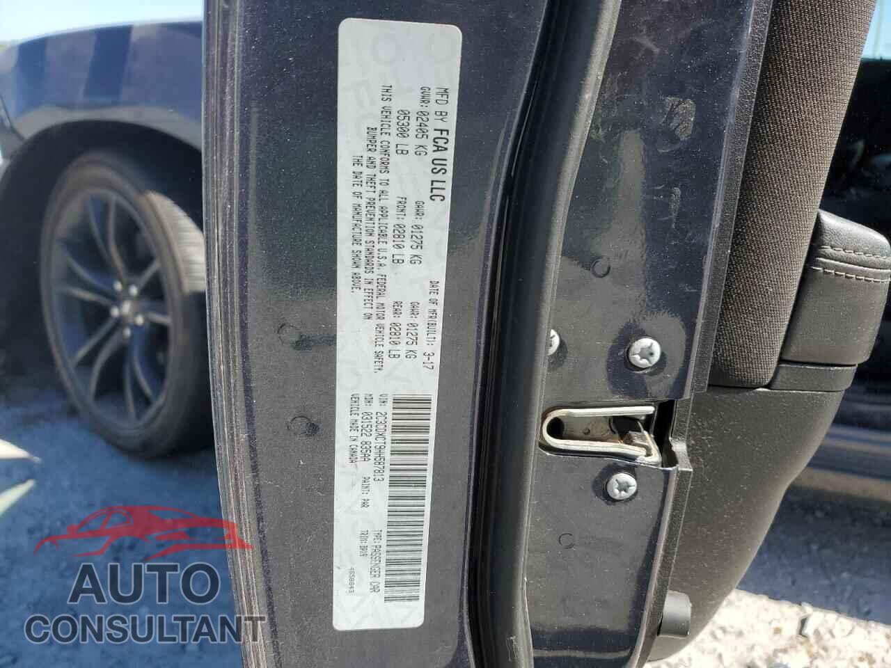 DODGE CHARGER 2017 - 2C3CDXCT9HH587813