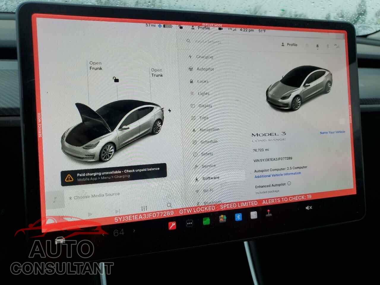 TESLA MODEL 3 2018 - 5YJ3E1EA3JF077289