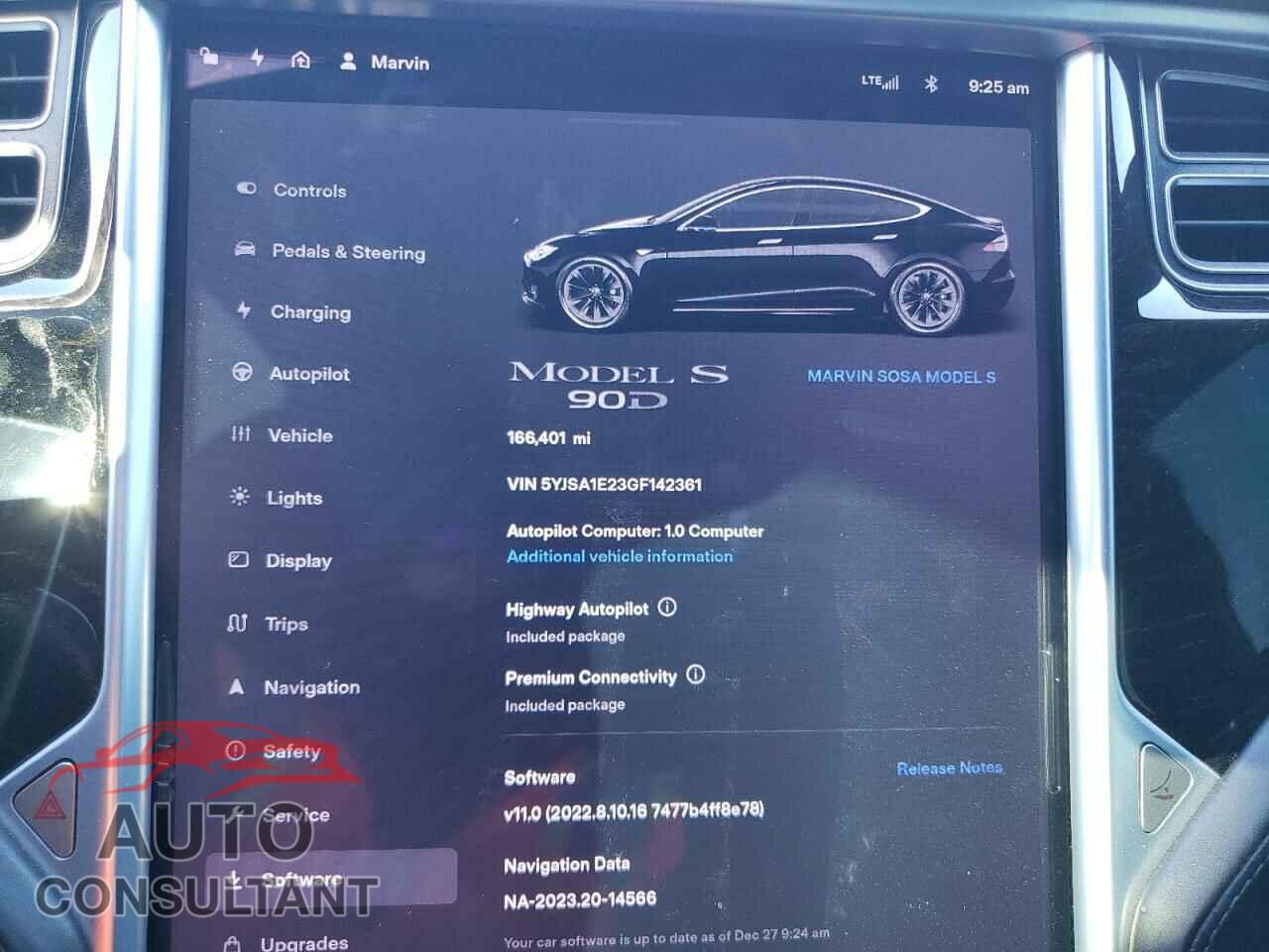 TESLA MODEL S 2016 - 5YJSA1E23GF142361