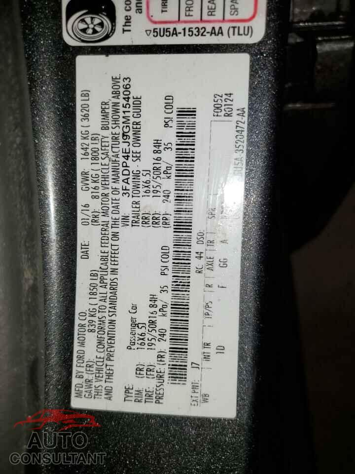 FORD FIESTA 2016 - 3FADP4EJ9GM154063