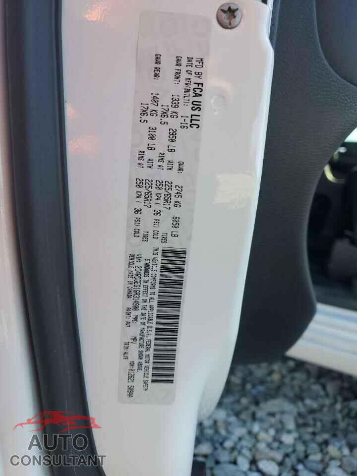 DODGE CARAVAN 2016 - 2C4RDGEG1GR314900