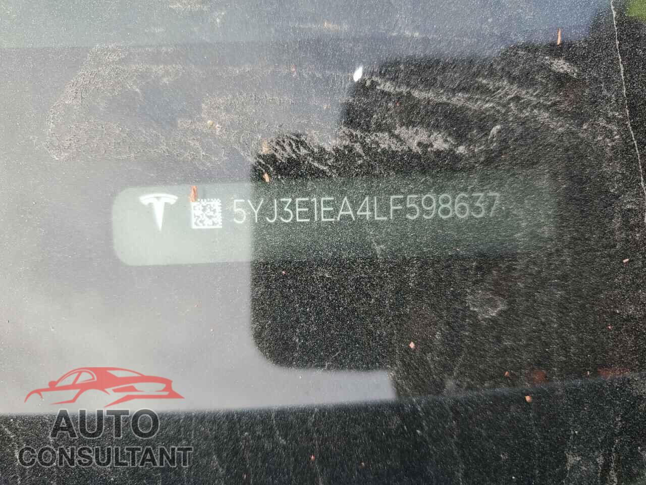 TESLA MODEL 3 2020 - 5YJ3E1EA4LF598637