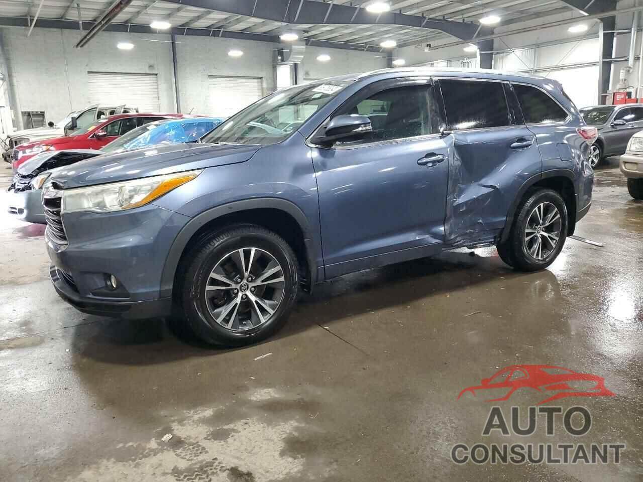 TOYOTA HIGHLANDER 2016 - 5TDJKRFH3GS307542