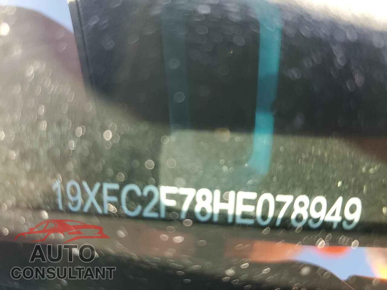 HONDA CIVIC 2017 - 19XFC2F78HE078949