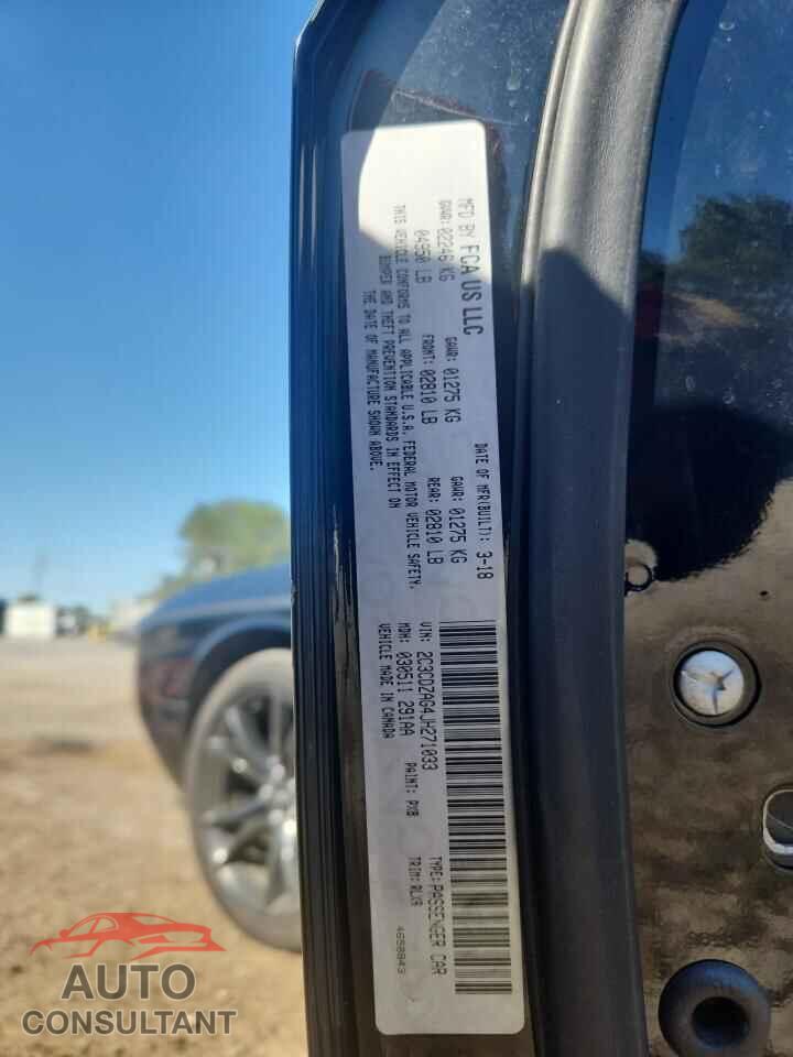 DODGE CHALLENGER 2018 - 2C3CDZAG4JH271033