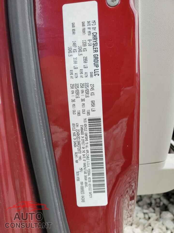 DODGE CARAVAN 2010 - 2D4RN3D19AR372072