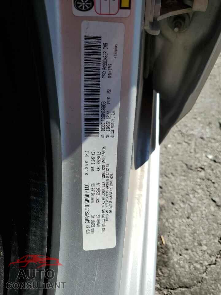 DODGE AVENGER 2011 - 1B3BD1FB9BN536853