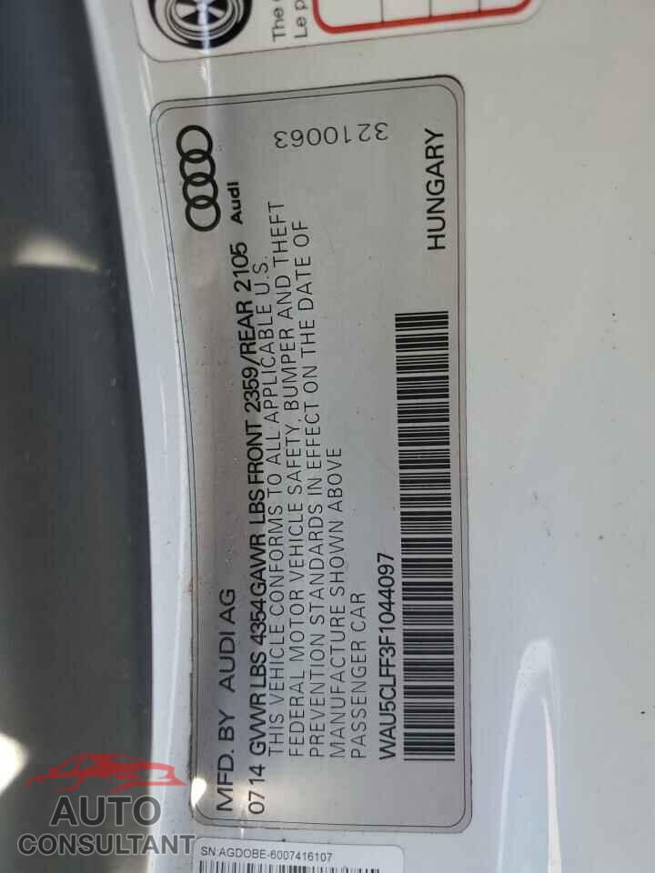 AUDI A3 2015 - WAU5CLFF3F1044097