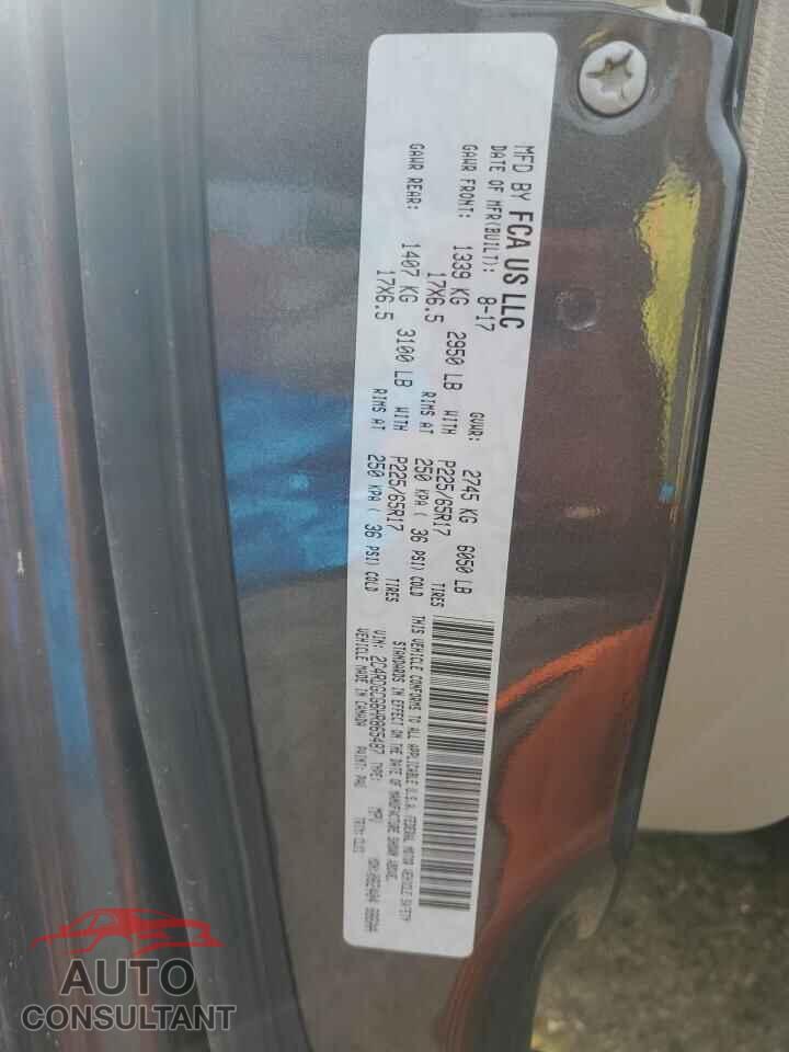 DODGE CARAVAN 2017 - 2C4RDGCG6HR865487