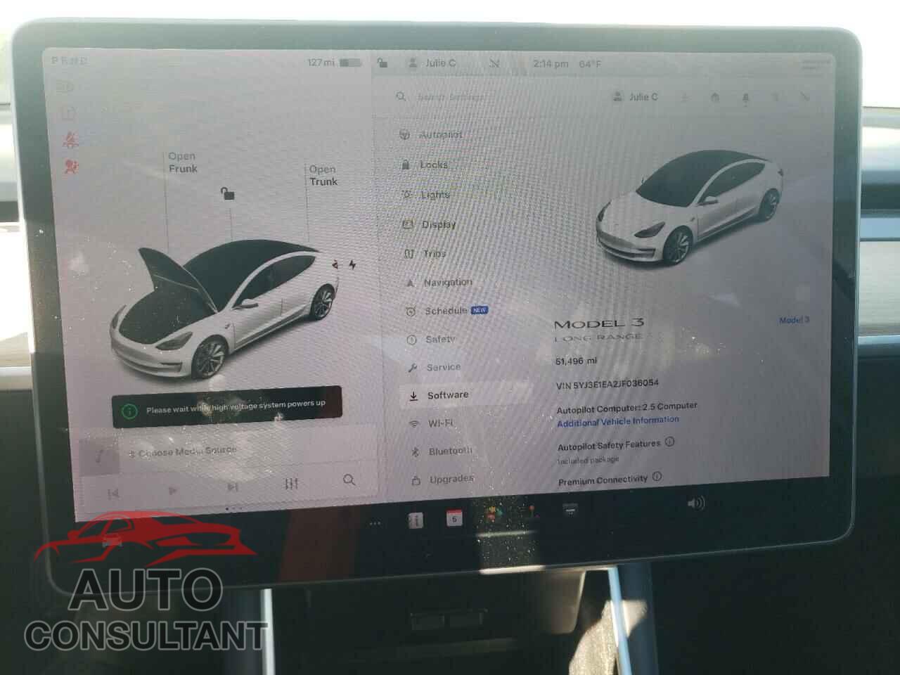 TESLA MODEL 3 2018 - 5YJ3E1EA2JF036054
