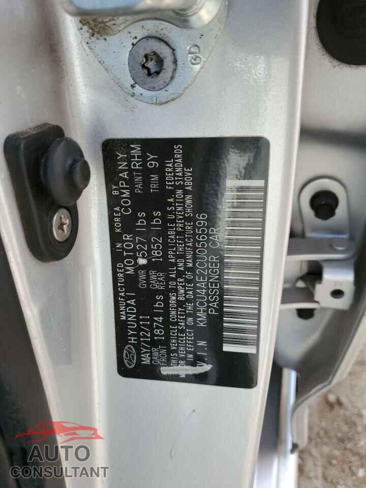 HYUNDAI ACCENT 2012 - KMHCU4AE2CU056596