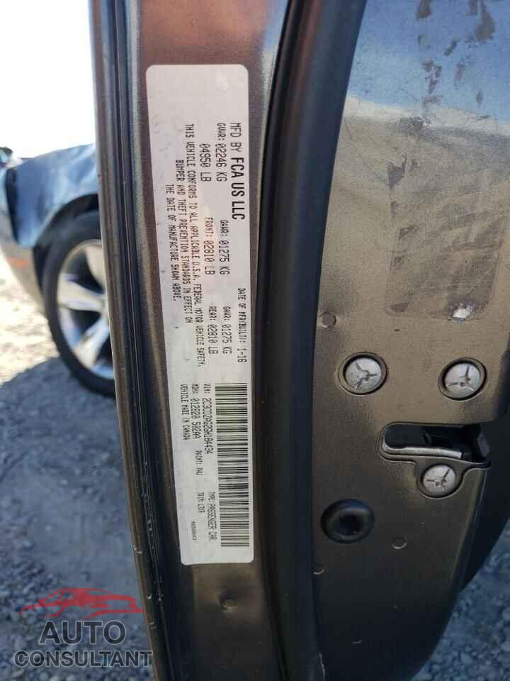 DODGE CHALLENGER 2016 - 2C3CDZAG2GH184434