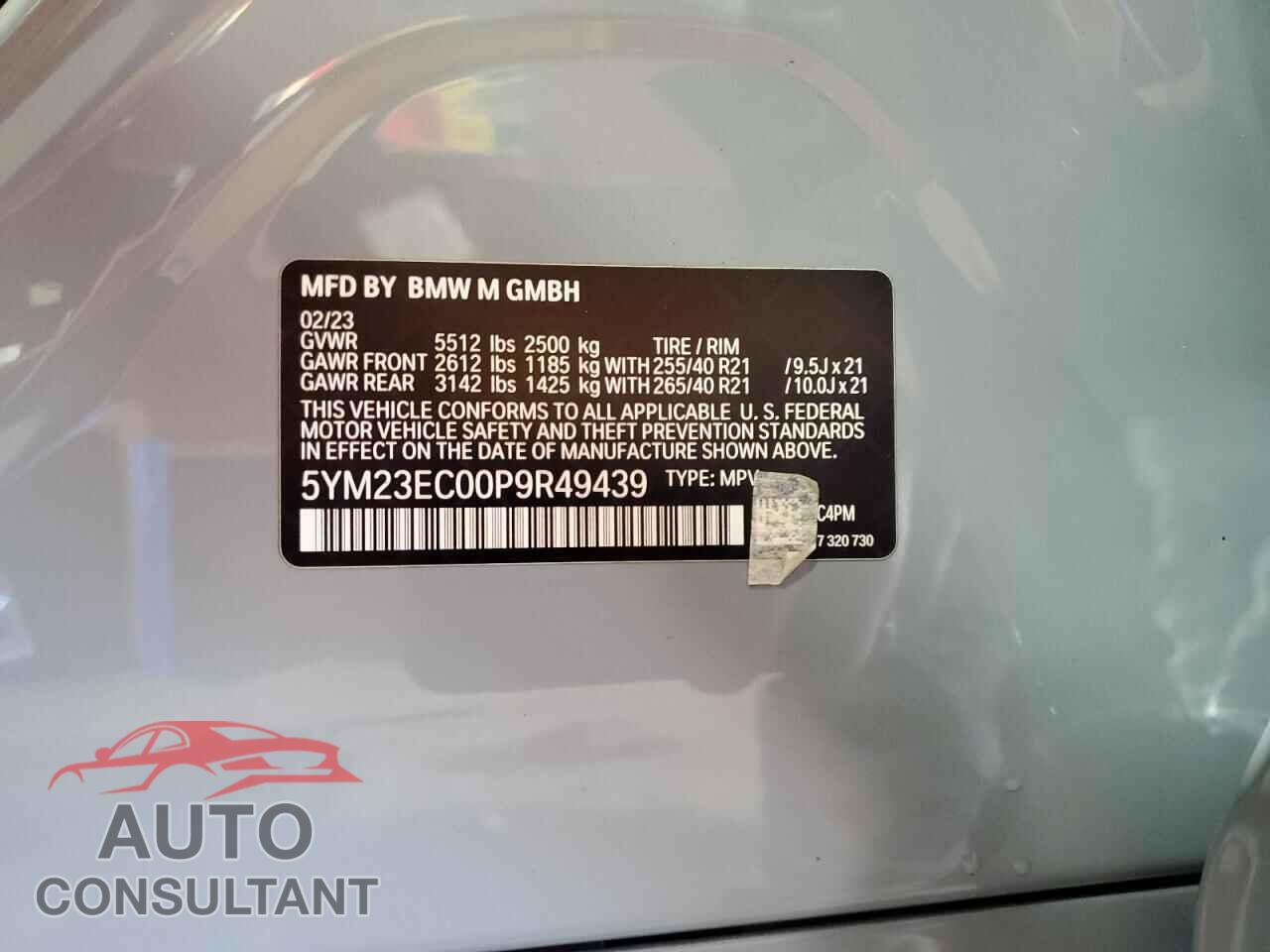 BMW X4 2023 - 5YM23EC00P9R49439
