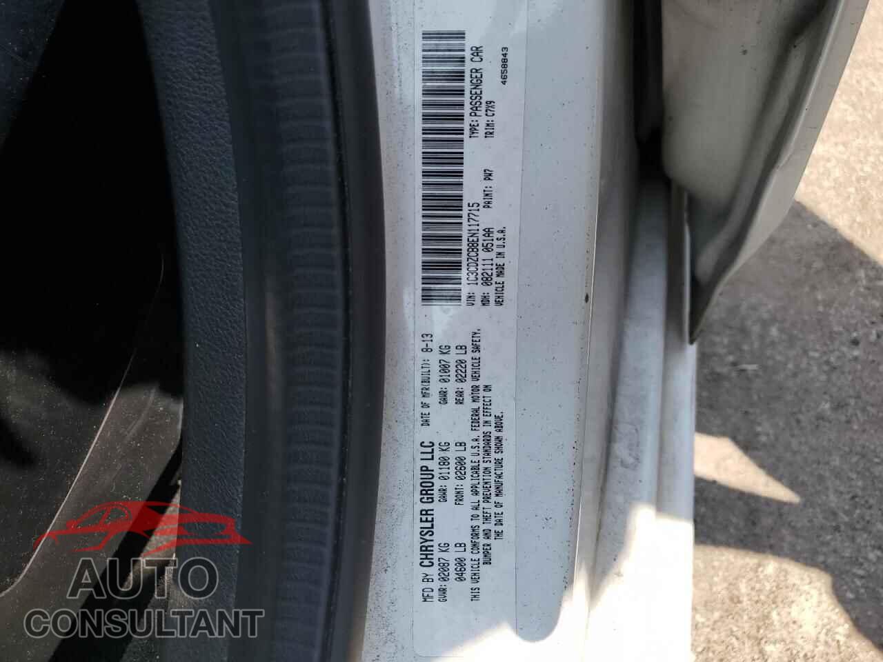 DODGE AVENGER 2014 - 1C3CDZCB8EN117715