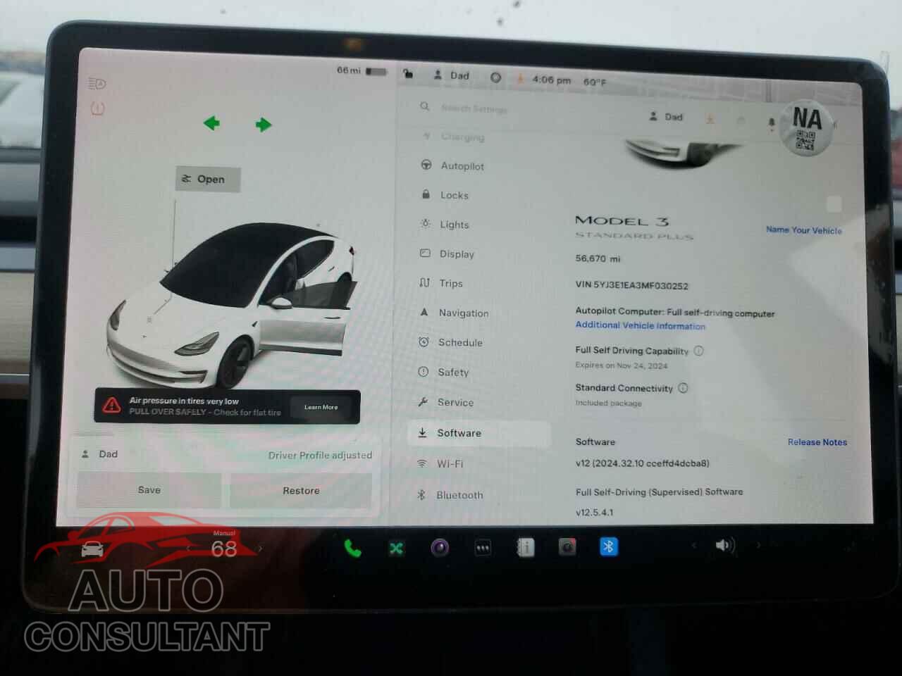 TESLA MODEL 3 2021 - 5YJ3E1EA3MF030252
