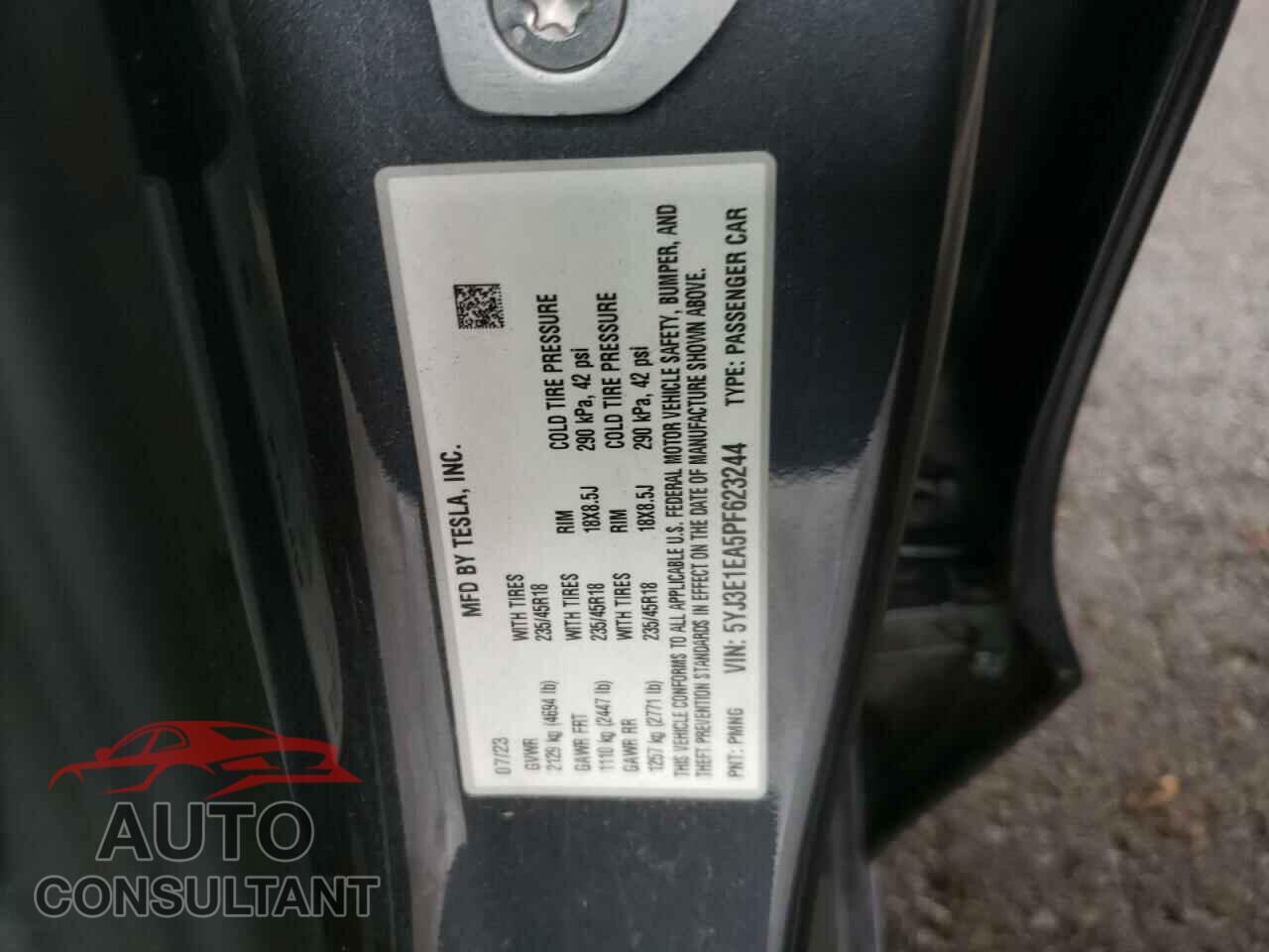 TESLA MODEL 3 2023 - 5YJ3E1EA5PF623244
