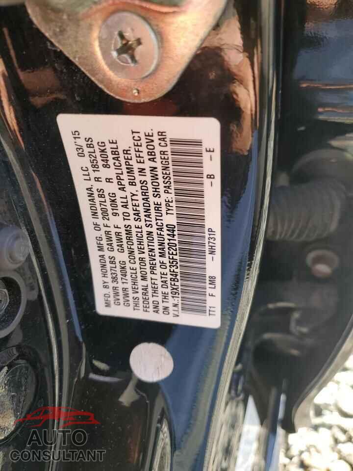 HONDA CIVIC 2015 - 19XFB4F35FE201440