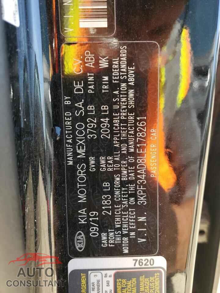 KIA FORTE 2020 - 3KPF34AD8LE178261