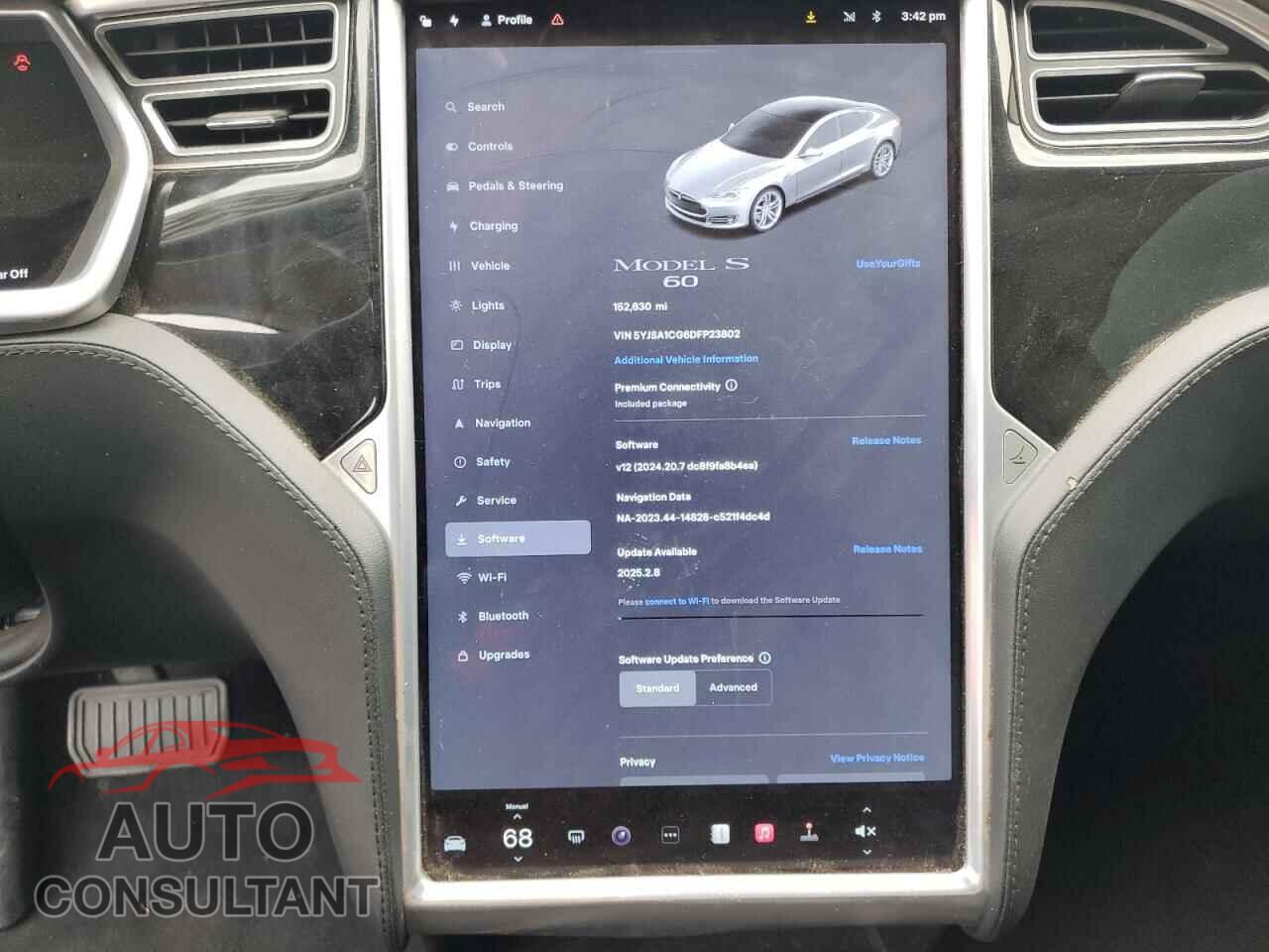 TESLA MODEL S 2013 - 5YJSA1CG6DFP23802