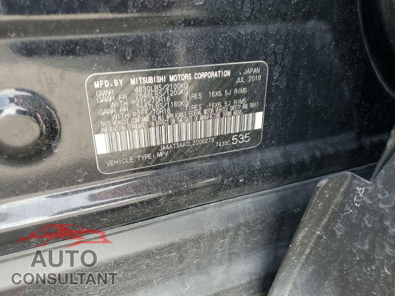 MITSUBISHI ECLIPSE 2020 - JA4AT3AA0LZ006279