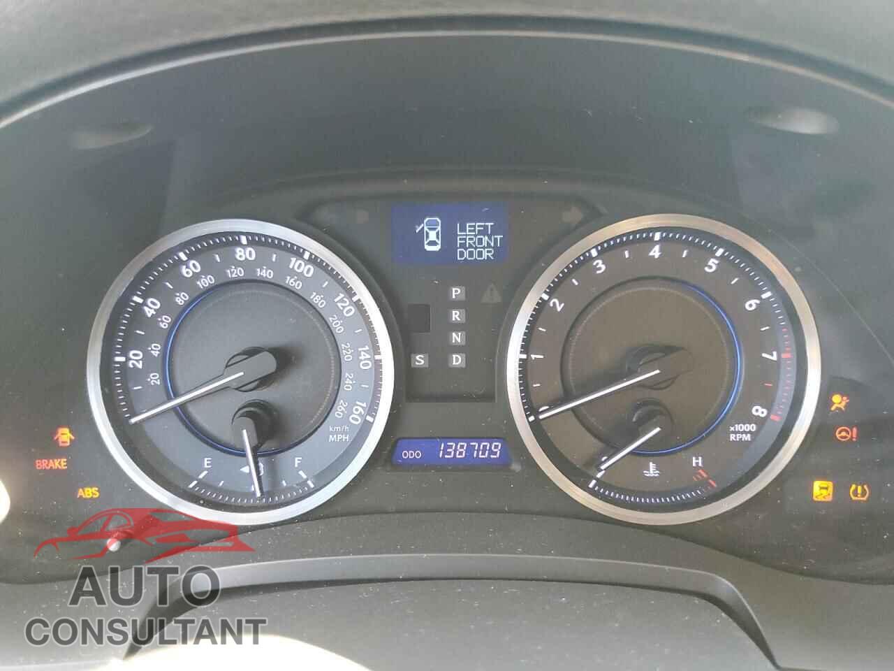 LEXUS IS 2012 - JTHBF5C25C5184987
