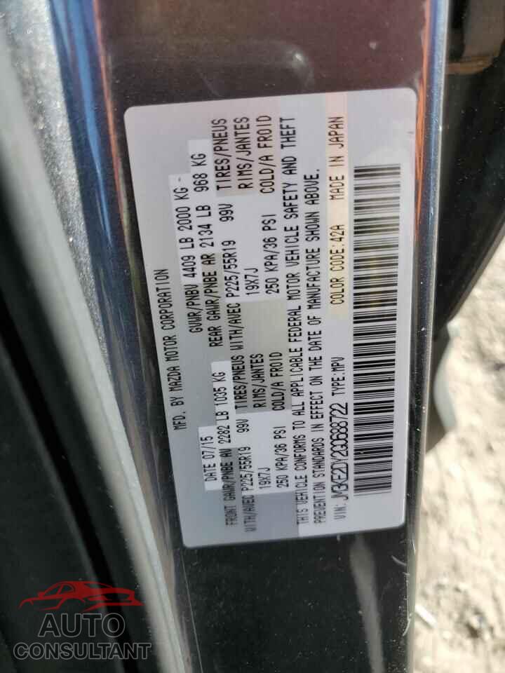 MAZDA CX-5 2016 - JM3KE2DY2G0688722