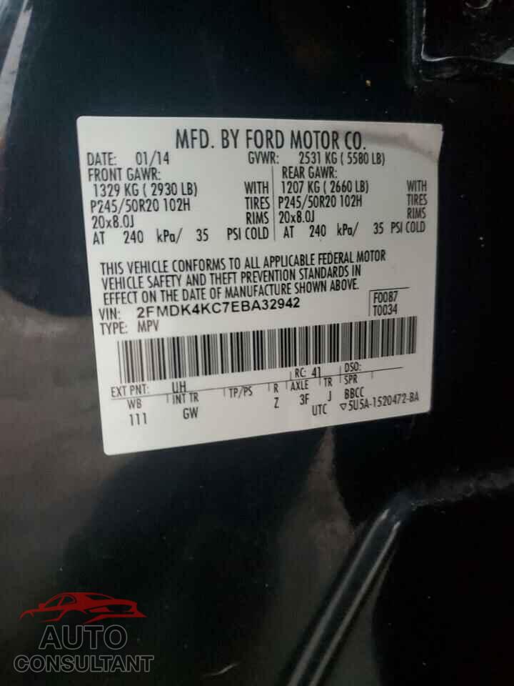 FORD EDGE 2014 - 2FMDK4KC7EBA32942