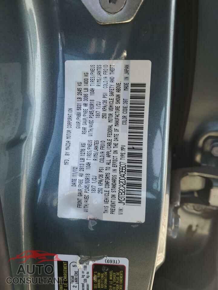 MAZDA CX-9 2013 - JM3TB2CA2D0405507