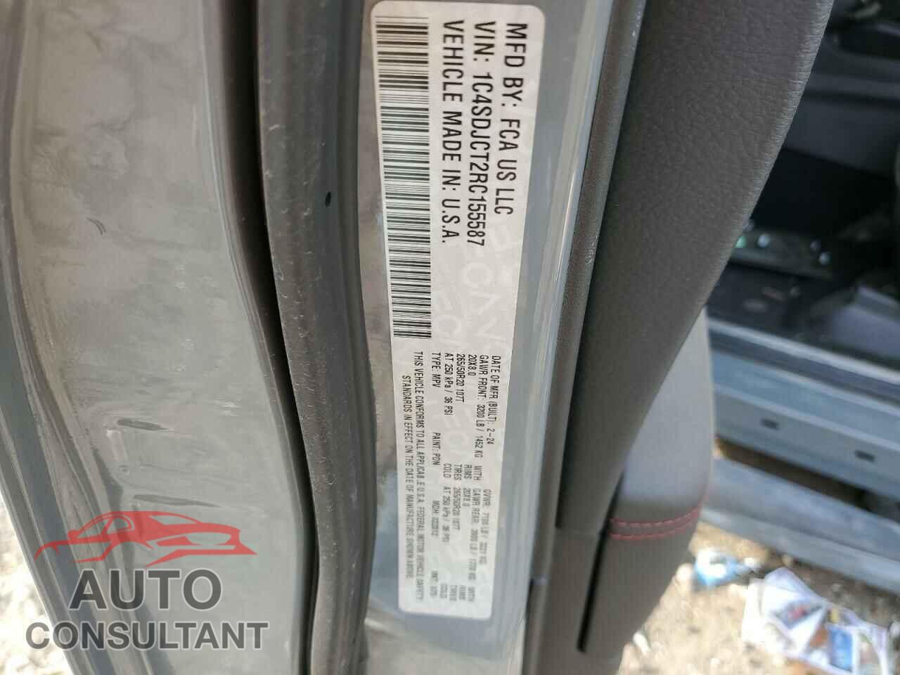 DODGE DURANGO 2024 - 1C4SDJCT2RC155587