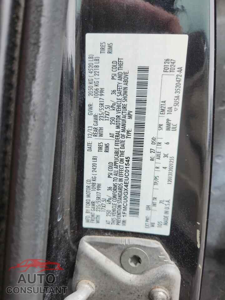 FORD ESCAPE 2014 - 1FMCU0GX4EUC01545