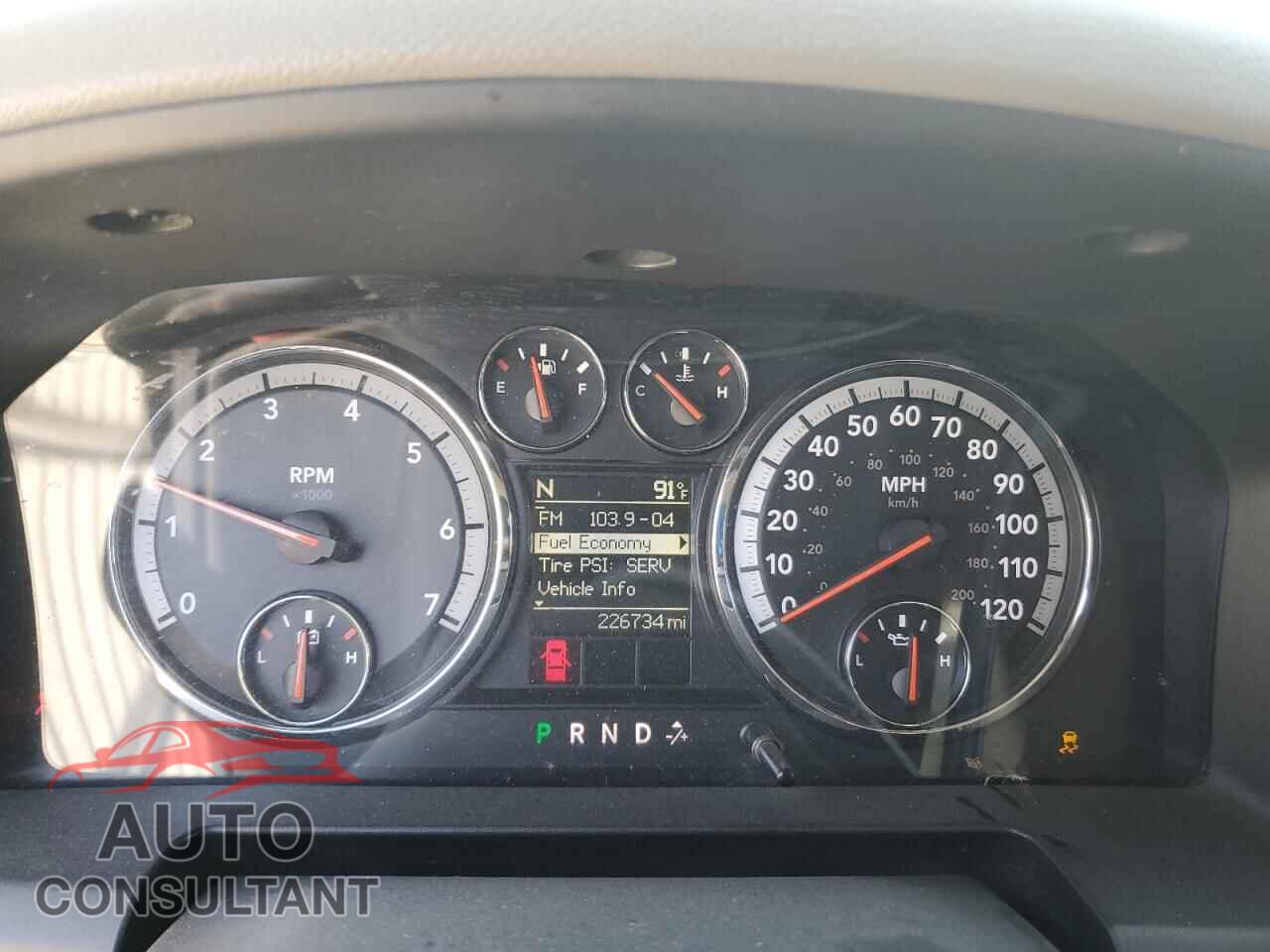 DODGE RAM 1500 2012 - 1C6RD6GP7CS130438