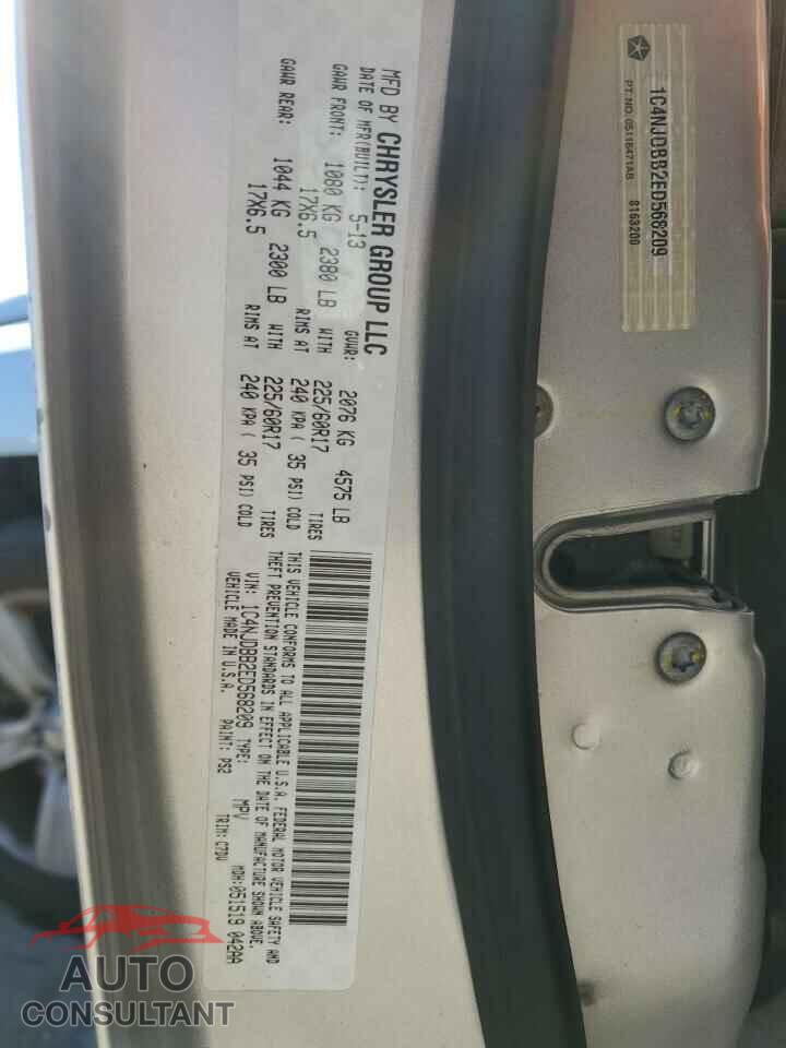 JEEP COMPASS 2014 - 1C4NJDBB2ED568209