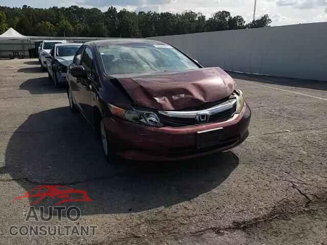 HONDA CIVIC 2012 - 2HGFB2F52CH596409