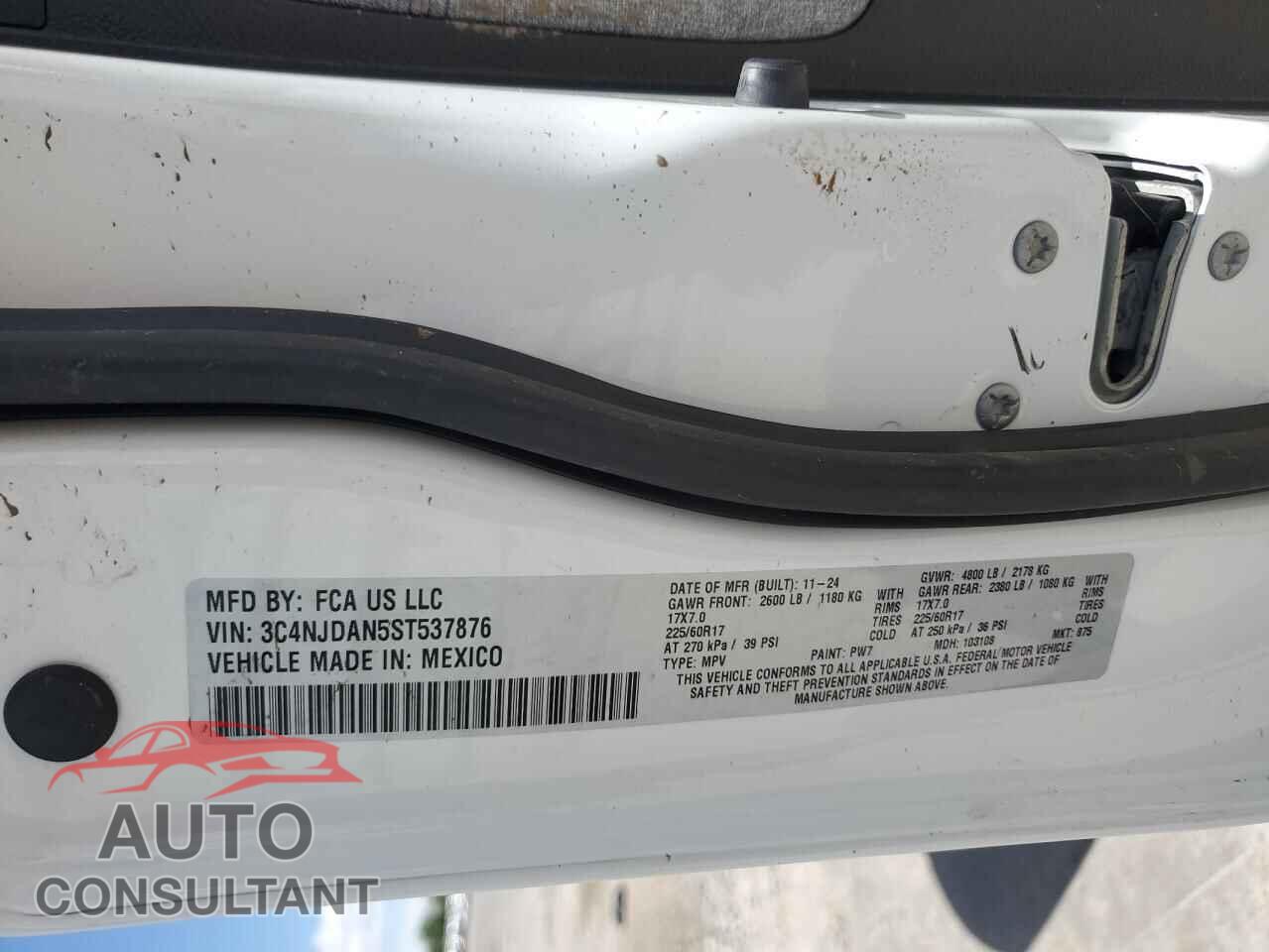 JEEP COMPASS 2025 - 3C4NJDAN5ST537876