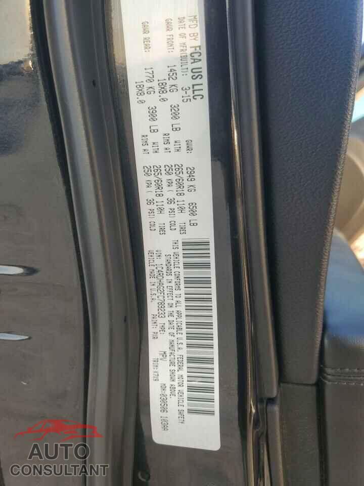 DODGE DURANGO 2015 - 1C4RDHAG2FC789233