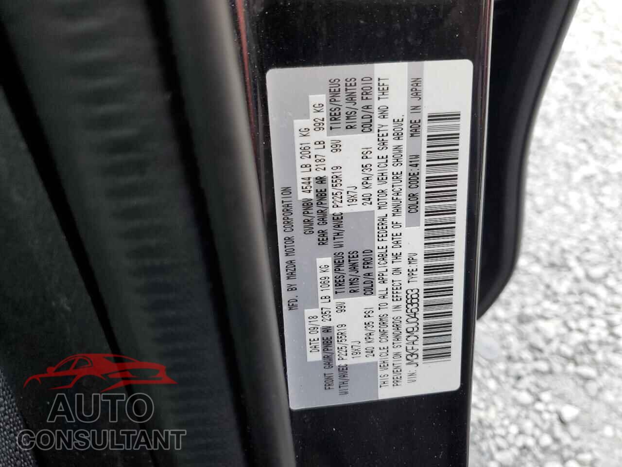 MAZDA CX-5 2018 - JM3KFACM9J0463663