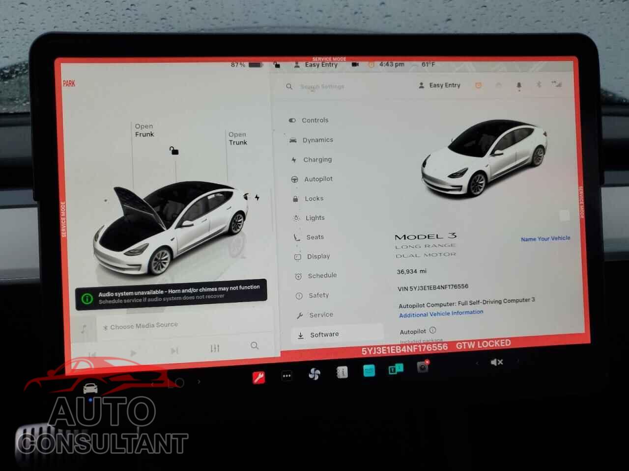 TESLA MODEL 3 2022 - 5YJ3E1EB4NF176556